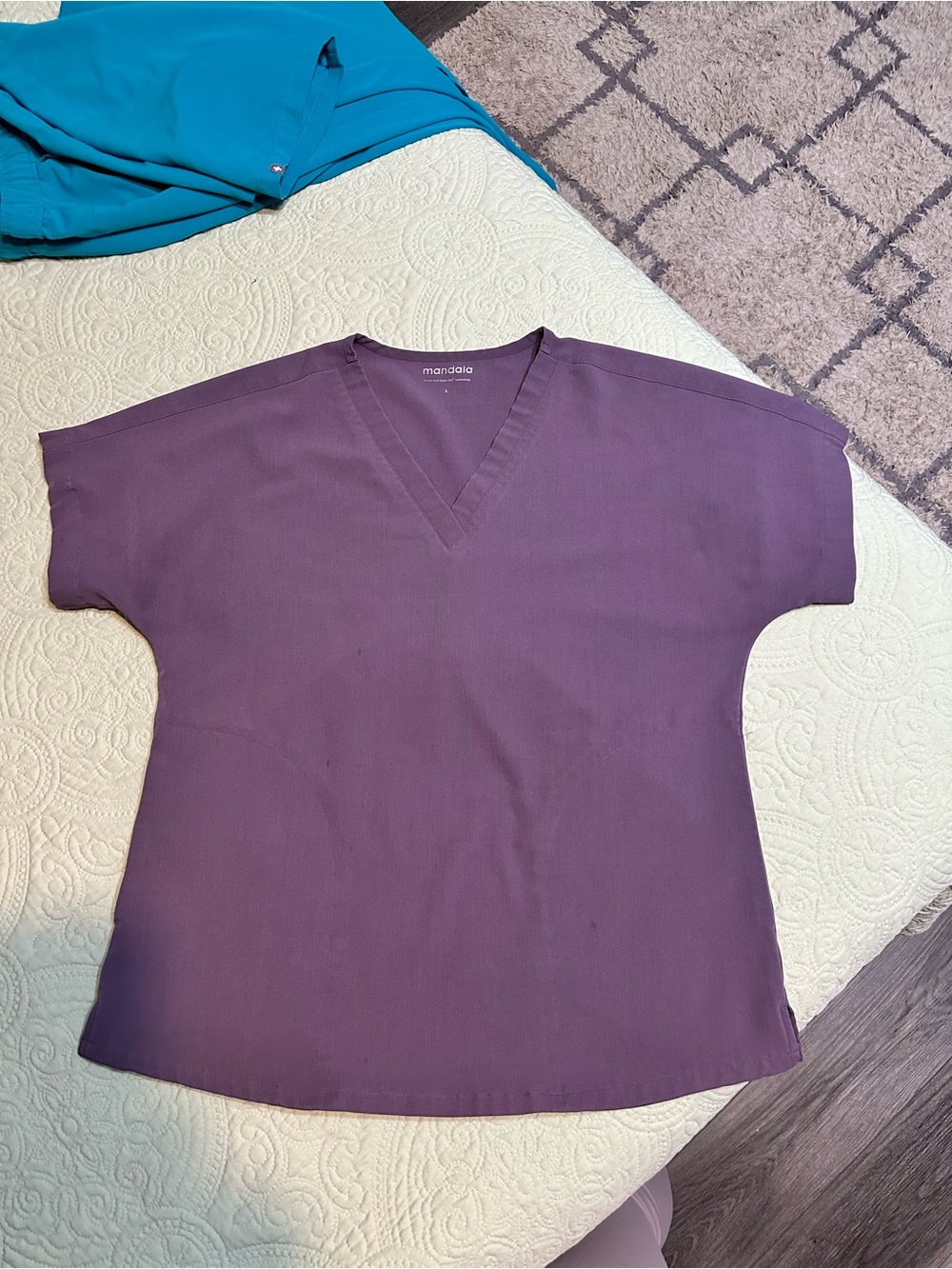 Women’s  Purple Scrub Set joggers Drawstring bottom’s